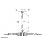 I-String Assembly - Tangent Suspension, Single Conductor, 25K